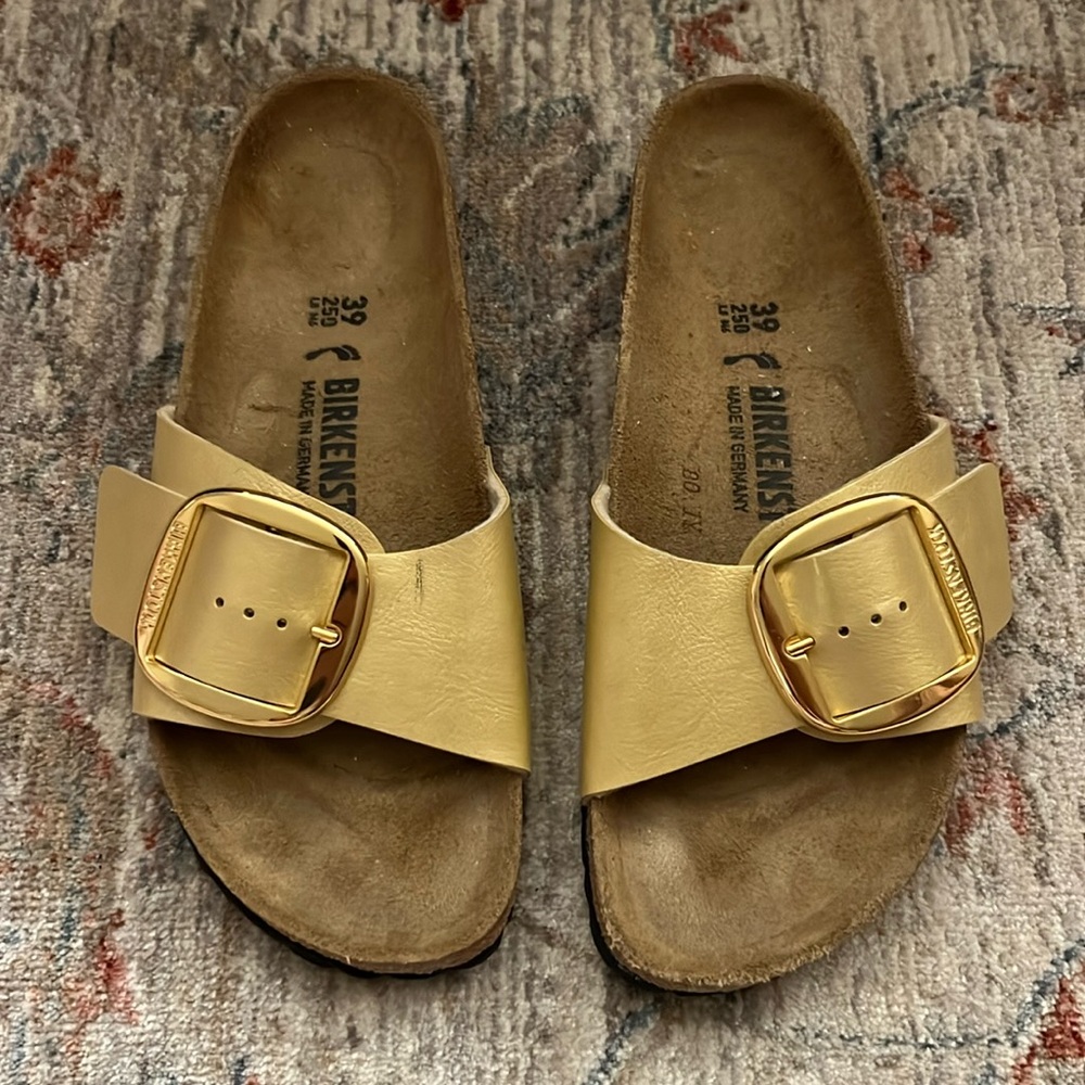 Gold Birkenstock Sandal